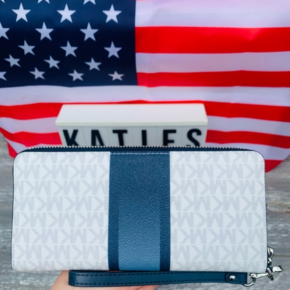 NWOT OMBRE MICHAEL KORS FULL ZIP WALLET HTF - Picture 4 of 12